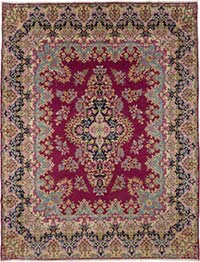 Vintage Hand-Knotted Oriental Rug - 9' 9" x 12' 10" (117" x 154")