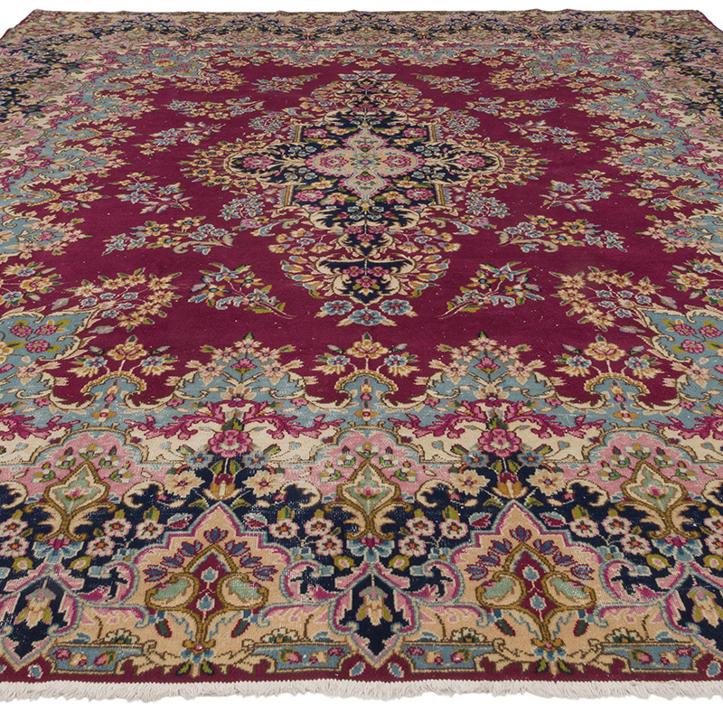 Vintage Turkish Hand-Knotted Rug - 9' 9" x 12' 10" (117" x 154") - K0087808