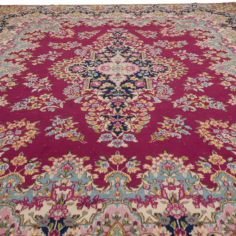 Vintage Turkish Hand-Knotted Rug - 9' 9" x 12' 10" (117" x 154") - K0087808