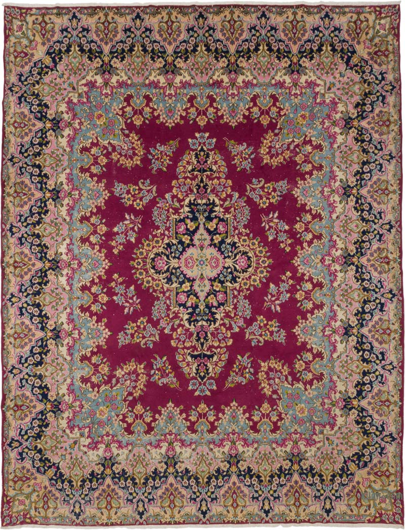 Vintage Turkish Hand-Knotted Rug - 9' 9" x 12' 10" (117" x 154") - K0087808