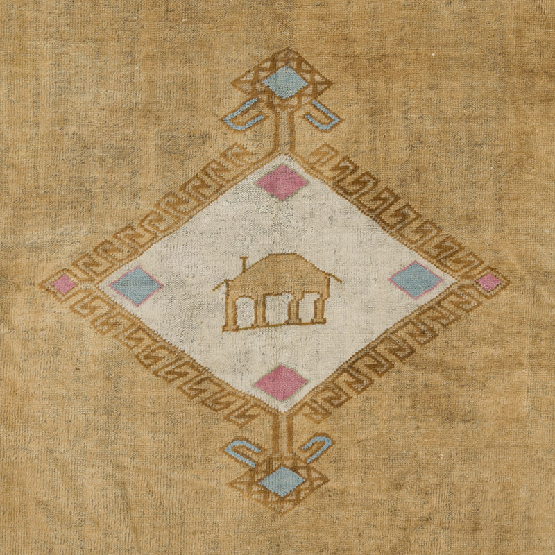 Vintage Turkish Hand-Knotted Rug - 7' 5" x 10' 4" (89" x 124") - K0087809