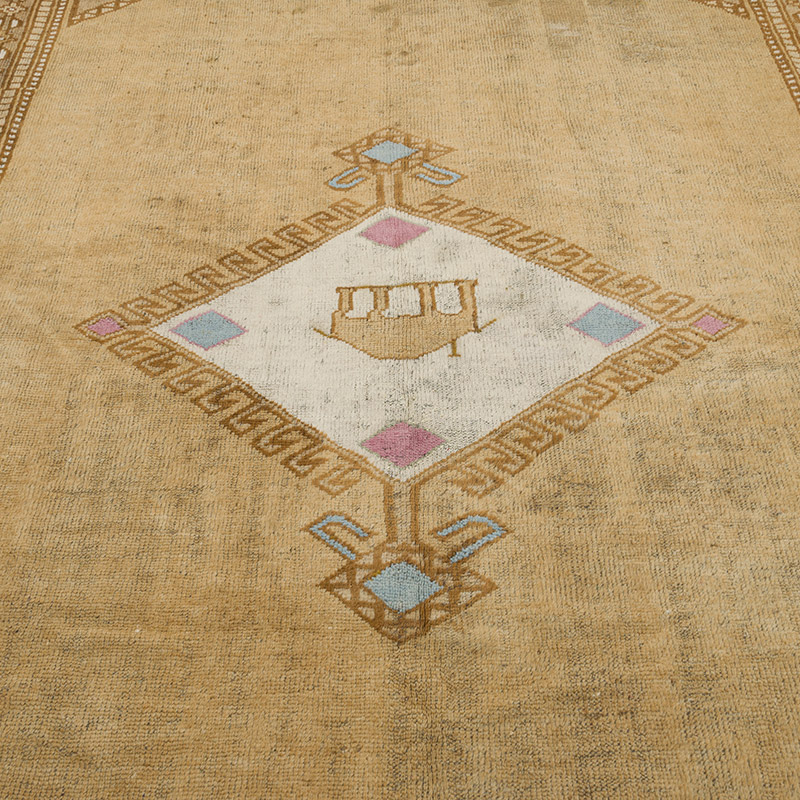 Vintage Turkish Hand-Knotted Rug - 7' 5" x 10' 4" (89" x 124") - K0087809