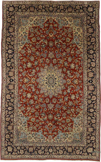 Vintage Turkish Hand-Knotted Rug - 8' 10" x 14' 4" (106" x 172")