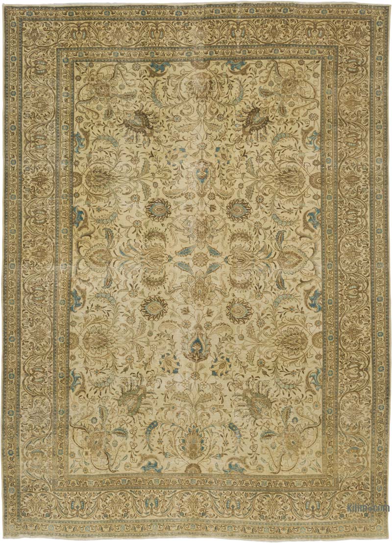 El Dokuma Vintage Halı - 303 cm x 420 cm - K0087811