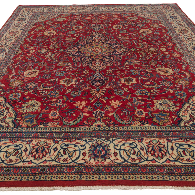 Vintage Turkish Hand-Knotted Rug - 7' 3" x 10' 3" (87" x 123") - K0087814