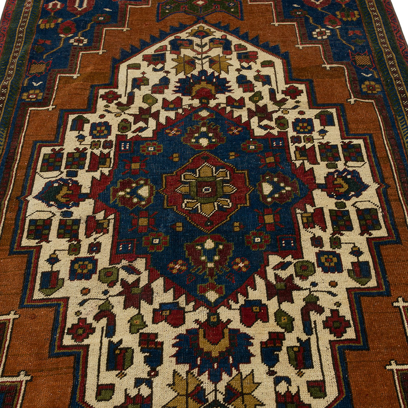 Vintage Turkish Hand-Knotted Rug - 4' 6" x 10' 8" (54" x 128") - K0087816