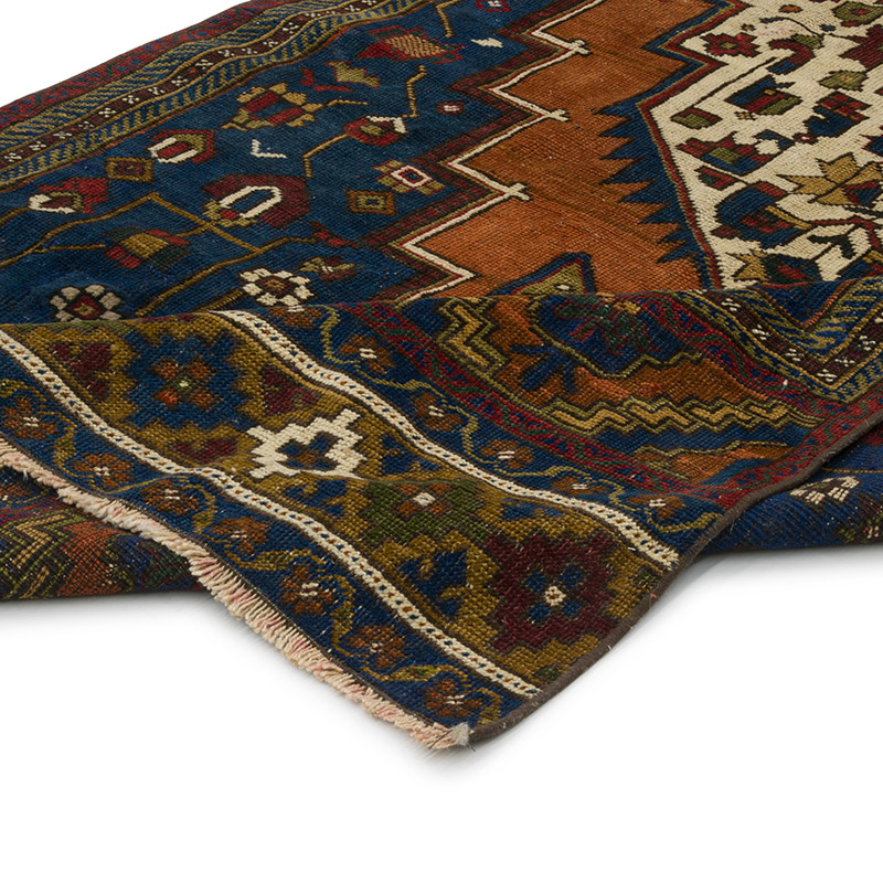 Vintage Turkish Hand-Knotted Rug - 4' 6" x 10' 8" (54" x 128") - K0087816