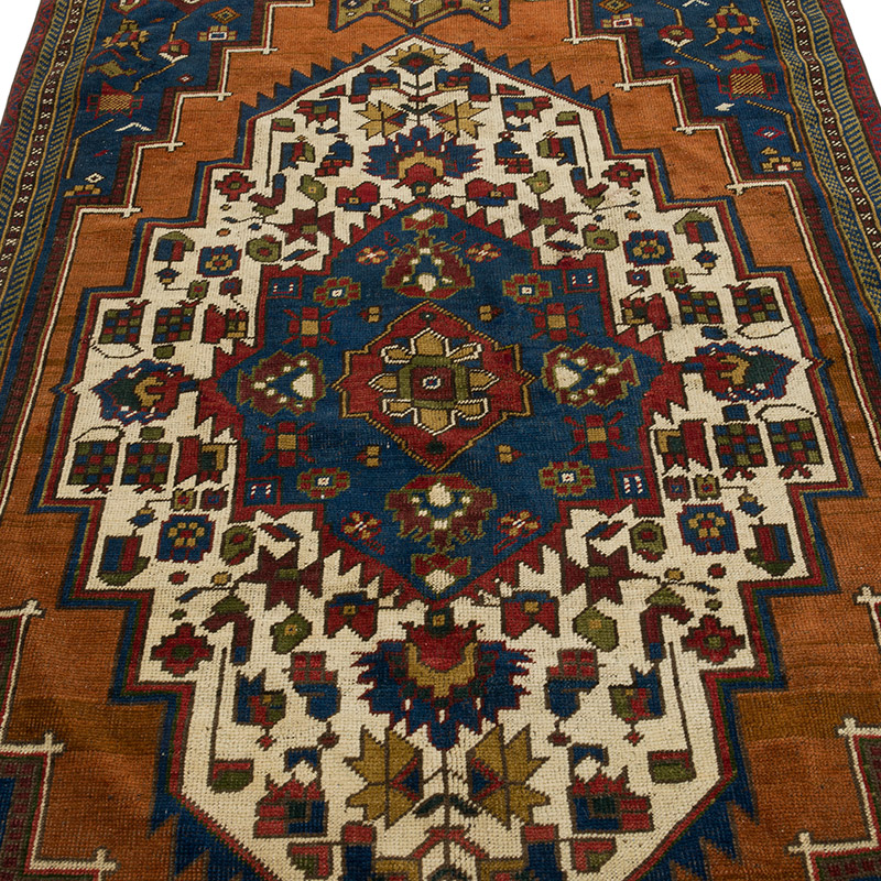 Vintage Turkish Hand-Knotted Rug - 4' 6" x 10' 8" (54" x 128") - K0087816