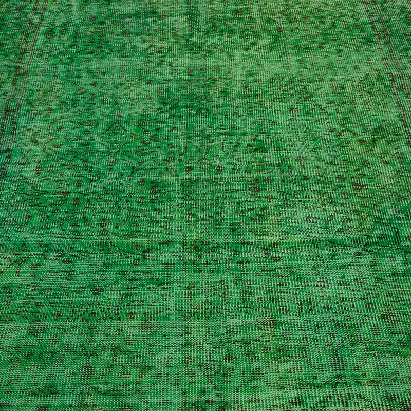 Over-dyed Vintage Hand-Knotted Turkish Rug - 5' 1" x 8' 9" (61" x 105") - K0087818
