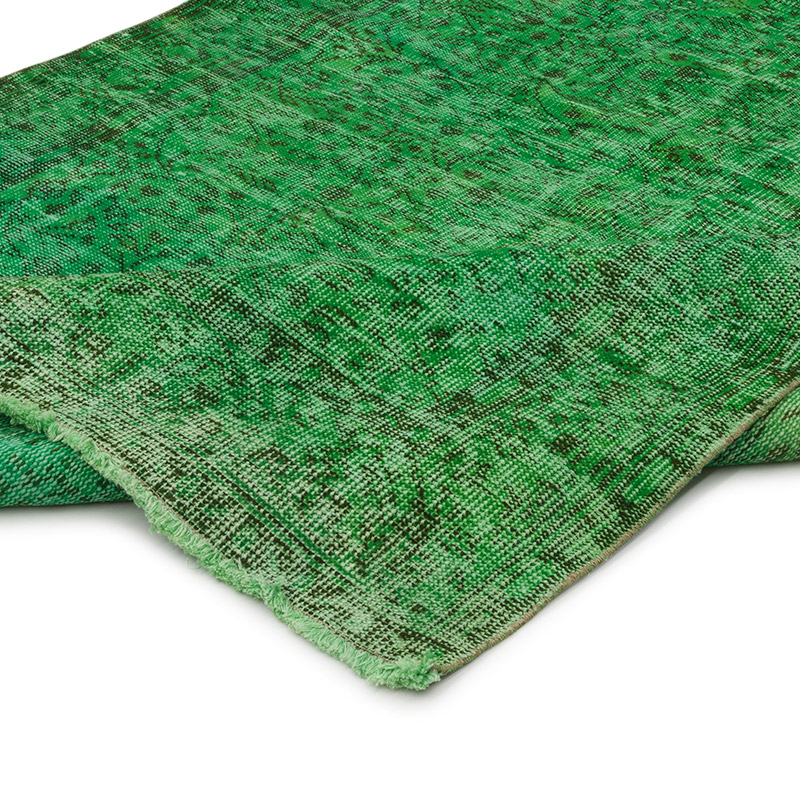 Over-dyed Vintage Hand-Knotted Turkish Rug - 5' 1" x 8' 9" (61" x 105") - K0087818