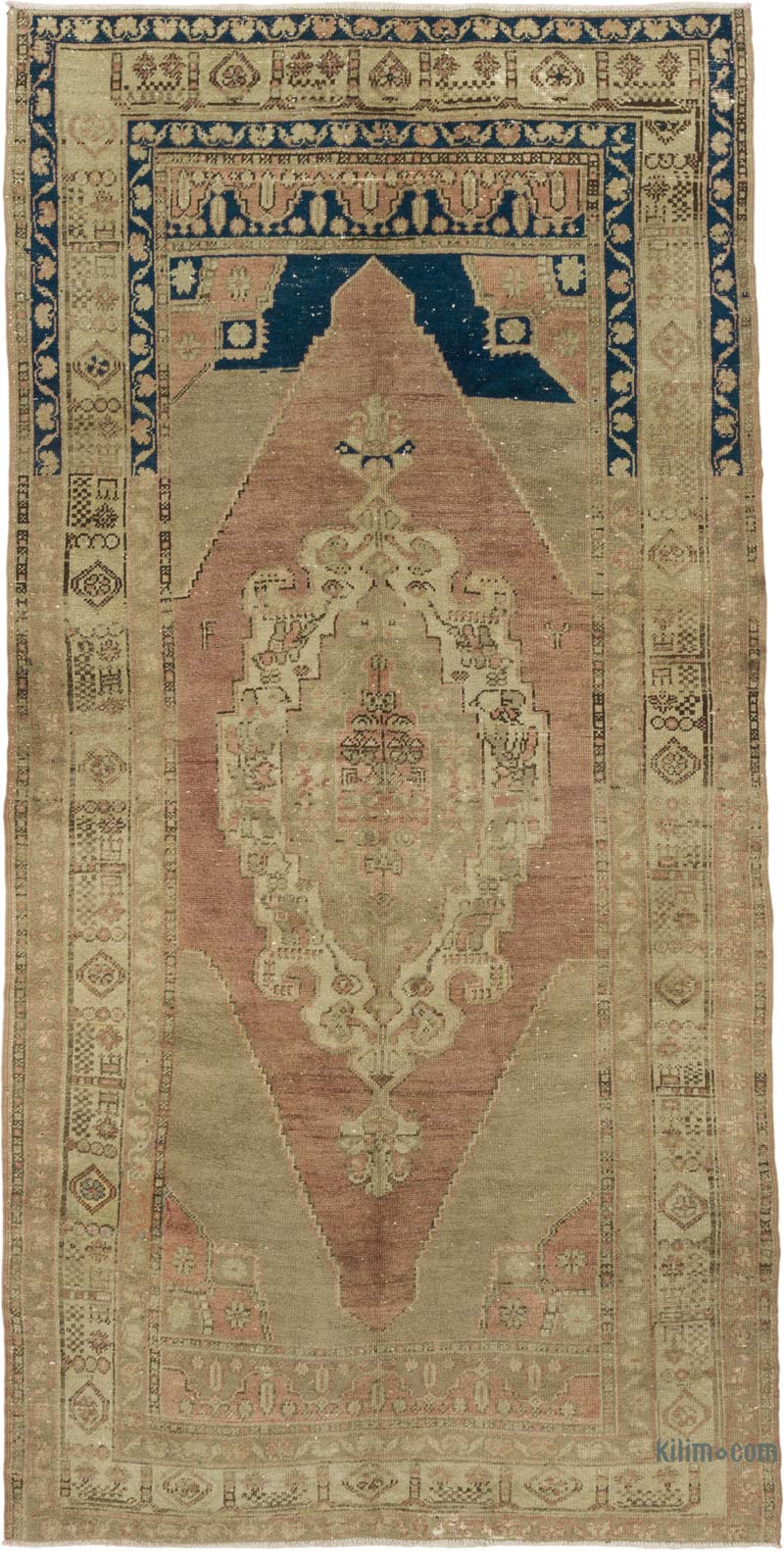 Vintage Turkish Hand-Knotted Rug - 5' 1" x 9' 10" (61" x 118") - K0087820