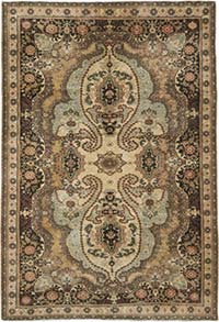 Vintage Turkish Hand-Knotted Rug - 6' 9" x 9' 9" (81" x 117")