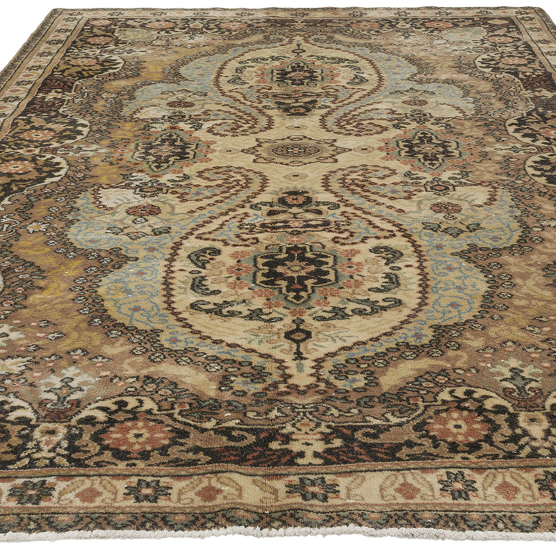 Vintage Turkish Hand-Knotted Rug - 6' 9" x 9' 9" (81" x 117") - K0087821