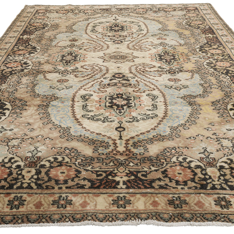 Vintage Turkish Hand-Knotted Rug - 6' 9" x 9' 9" (81" x 117") - K0087821