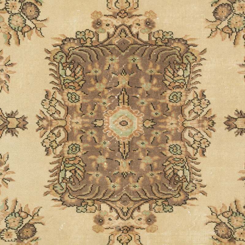 Vintage Turkish Hand-Knotted Rug - 5' 7" x 8' 7" (67" x 103") - K0087823