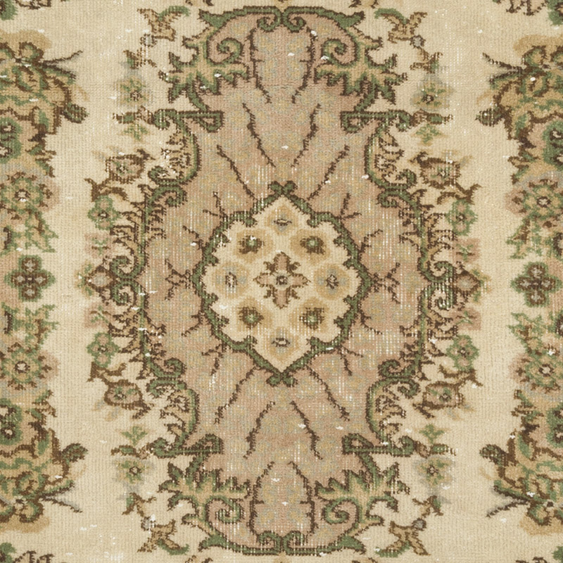 Vintage Turkish Hand-Knotted Rug - 4' 1" x 7' 1" (49" x 85") - K0087824