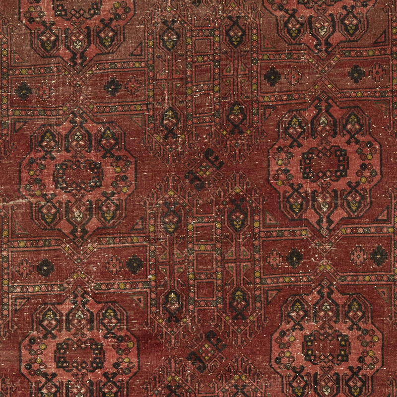 Vintage Afghan Hand-Knotted Rug - 6' 8" x 9' 9" (80" x 117") - K0087825