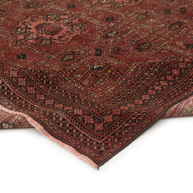 Vintage Afghan Hand-Knotted Rug - 6' 8" x 9' 9" (80" x 117") - K0087825