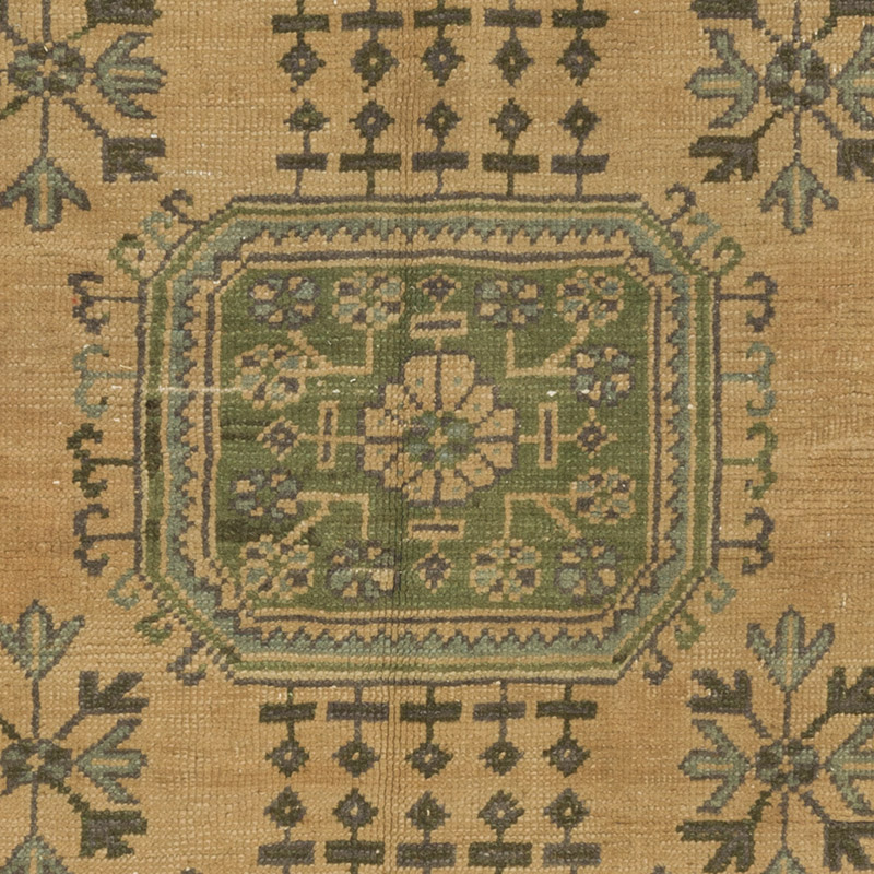 Vintage Turkish Hand-Knotted Rug - 4' 7" x 5' 5" (55" x 65") - K0087826