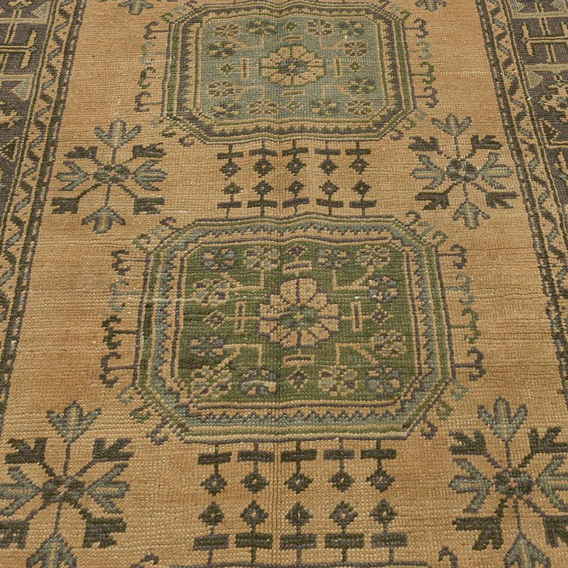 Vintage Turkish Hand-Knotted Rug - 4' 7" x 5' 5" (55" x 65") - K0087826