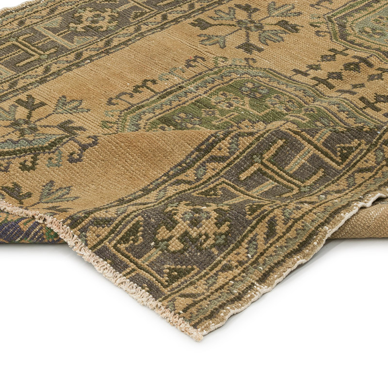 Vintage Turkish Hand-Knotted Rug - 4' 7" x 5' 5" (55" x 65") - K0087826