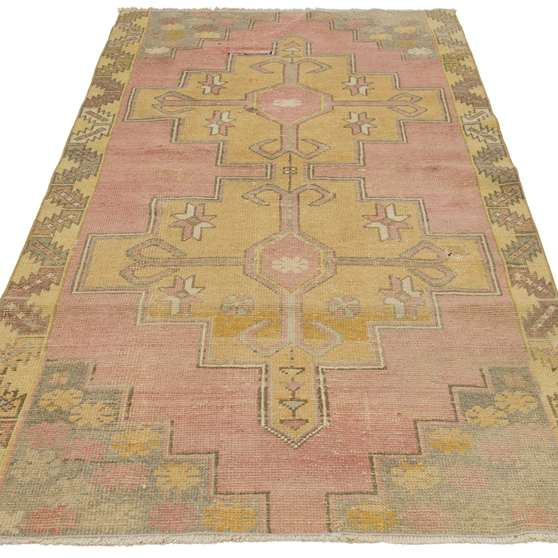Vintage Turkish Hand-Knotted Rug - 3' 8" x 6' 6" (44" x 78") - K0087830
