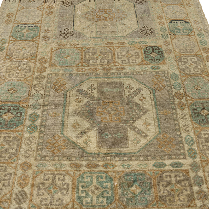 Vintage Turkish Hand-Knotted Rug - 4' 6" x 8' 3" (54" x 99") - K0087831