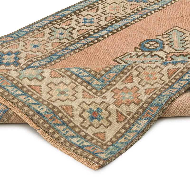 Vintage Turkish Hand-Knotted Rug - 2' 11" x 6' 2" (35" x 74") - K0087832