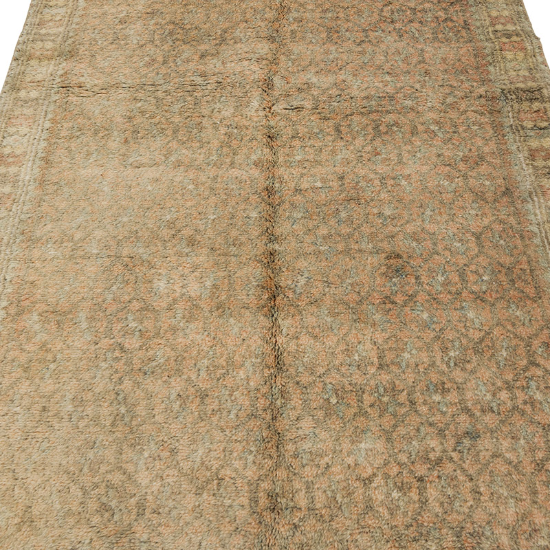 Vintage Turkish Hand-Knotted Rug - 3' 10" x 8' 11" (46" x 107") - K0087834