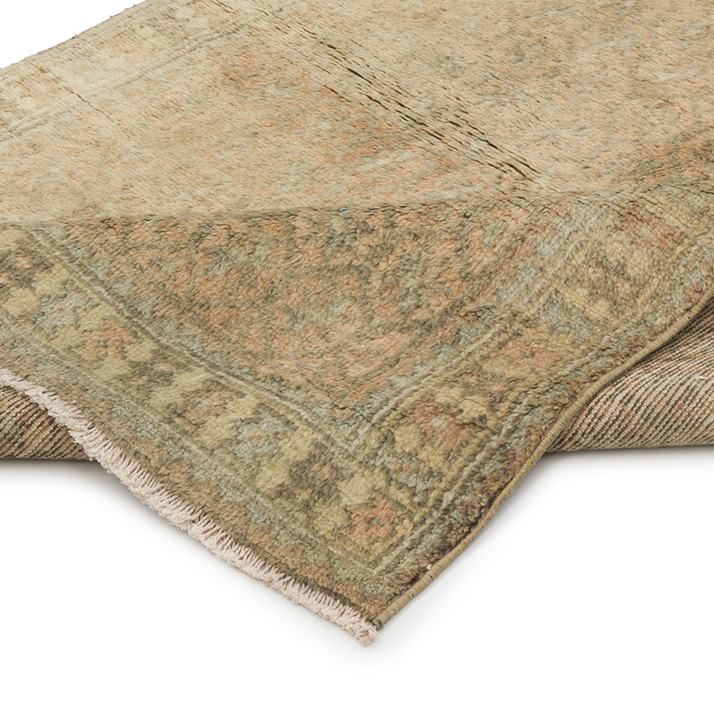 Vintage Turkish Hand-Knotted Rug - 3' 10" x 8' 11" (46" x 107") - K0087834