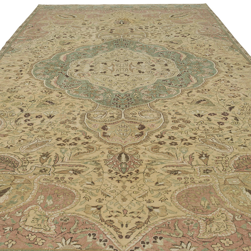Vintage Turkish Hand-Knotted Rug - 6' 7" x 12' 10" (79" x 154") - K0087835