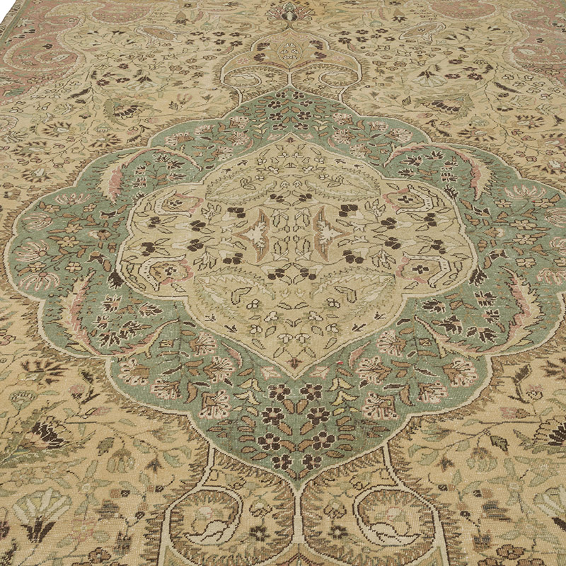 Vintage Turkish Hand-Knotted Rug - 6' 7" x 12' 10" (79" x 154") - K0087835