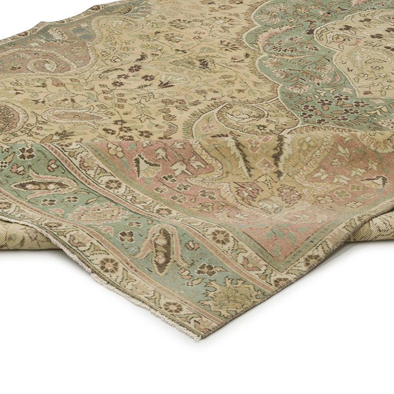 Vintage Turkish Hand-Knotted Rug - 6' 7" x 12' 10" (79" x 154") - K0087835