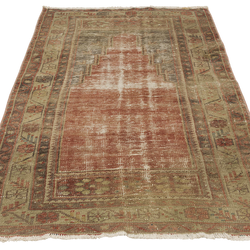 Vintage Turkish Hand-Knotted Rug - 2' 11" x 5' 3" (35" x 63") - K0087836