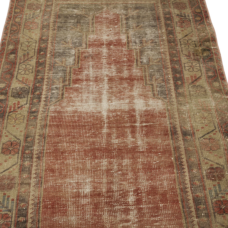 Vintage Turkish Hand-Knotted Rug - 2' 11" x 5' 3" (35" x 63") - K0087836