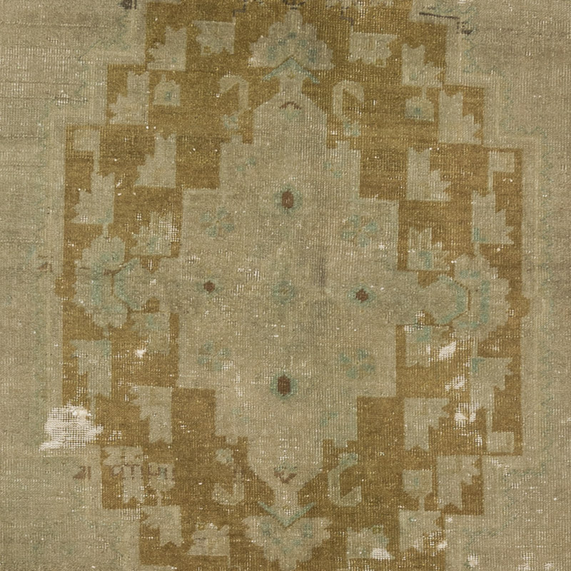 Vintage Turkish Hand-Knotted Rug - 4' 4" x 9' 7" (52" x 115") - K0087837