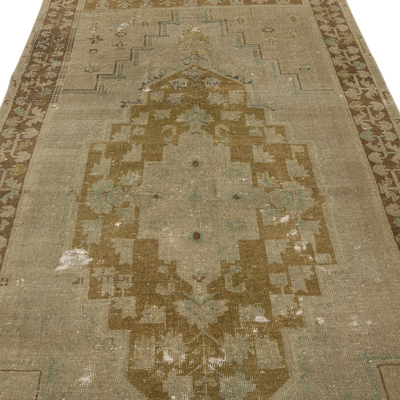 Vintage Turkish Hand-Knotted Rug - 4' 4" x 9' 7" (52" x 115") - K0087837