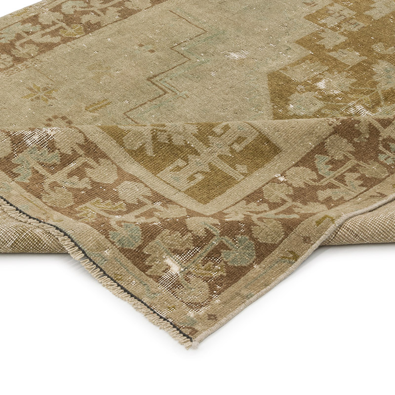 Vintage Turkish Hand-Knotted Rug - 4' 4" x 9' 7" (52" x 115") - K0087837