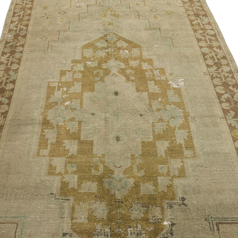 Vintage Turkish Hand-Knotted Rug - 4' 4" x 9' 7" (52" x 115") - K0087837