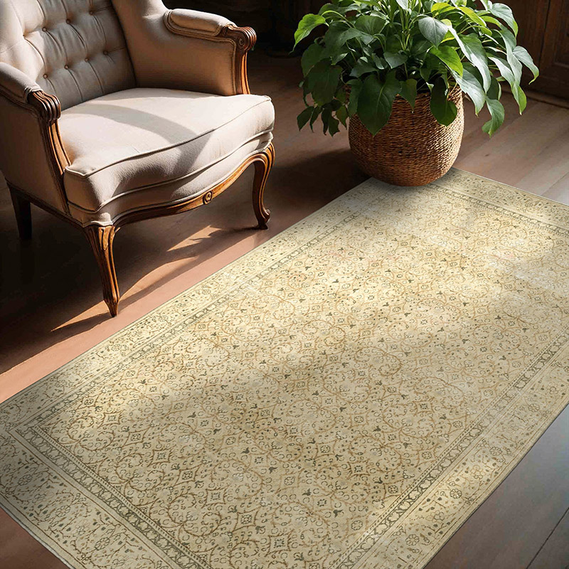 Vintage Turkish Hand-Knotted Rug - 4' 8" x 6' 8" (56" x 80") - K0087838