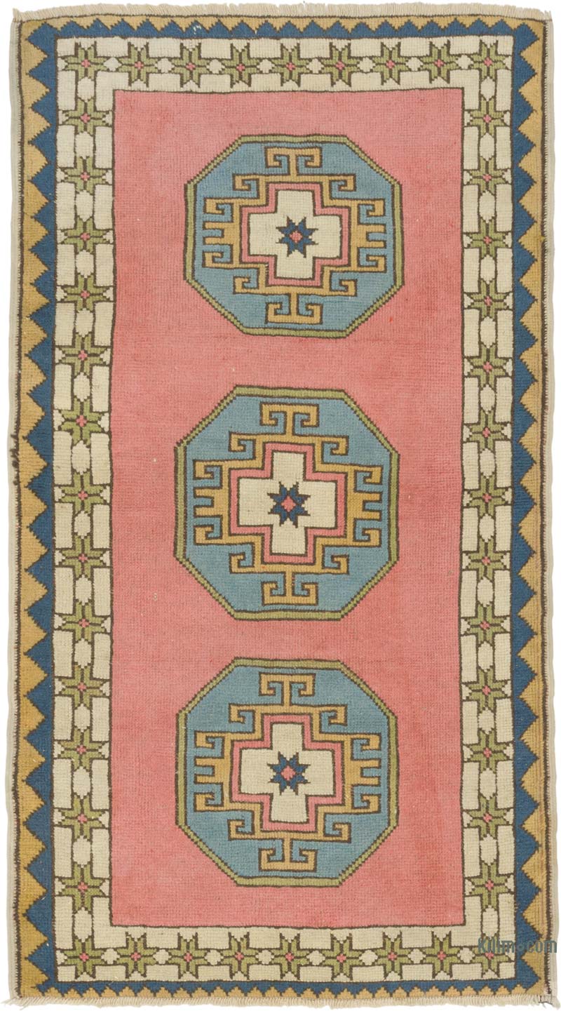 Vintage Turkish Hand-Knotted Rug - 3' 3" x 5' 10" (39" x 70") - K0087840