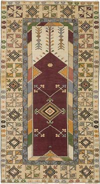 El Dokuma Vintage Hali - 105 cm x 191 cm