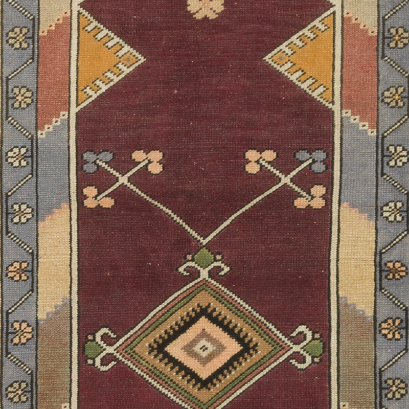 Vintage Turkish Hand-Knotted Rug - 3' 5" x 6' 3" (41" x 75") - K0087841