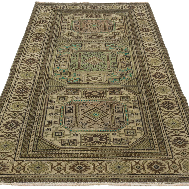 Vintage Turkish Hand-Knotted Rug - 3' 1" x 5' 11" (37" x 71") - K0087842