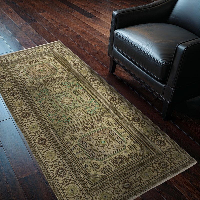 Alfombra Vintage Turca Anudada a Mano - 94 cm x 181 cm - K0087842