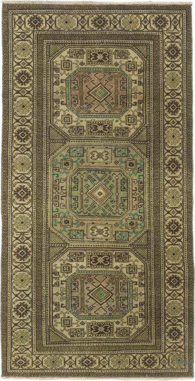 El Dokuma Vintage Halı - 94 cm x 181 cm