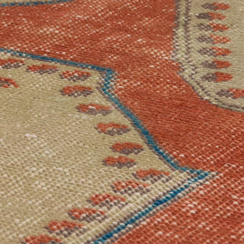 Vintage Turkish Hand-Knotted Rug - 4' 6" x 7' 1" (54" x 85") - K0087843