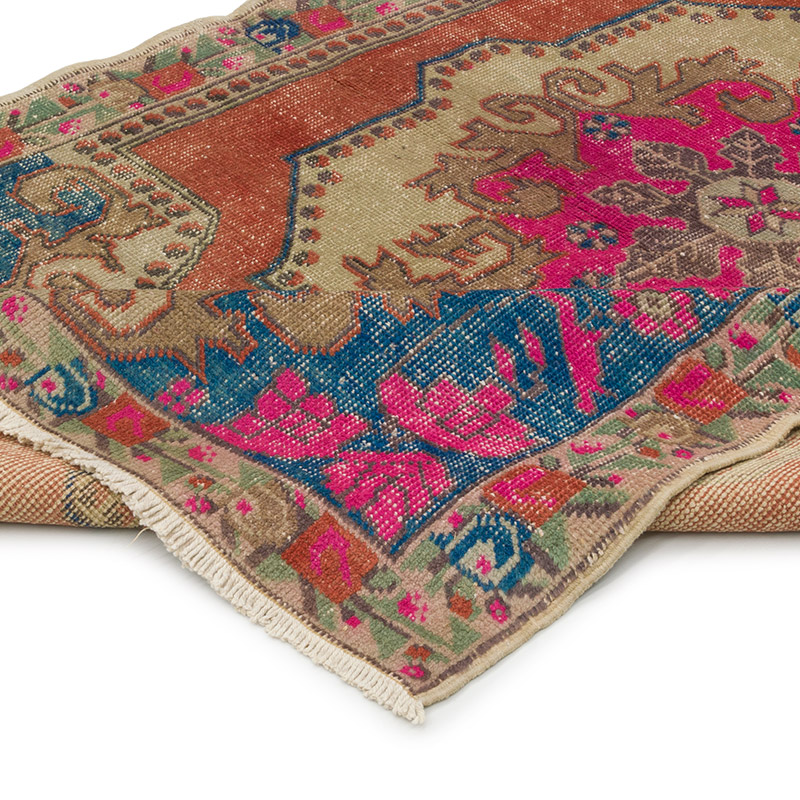 Vintage Turkish Hand-Knotted Rug - 4' 6" x 7' 1" (54" x 85") - K0087843