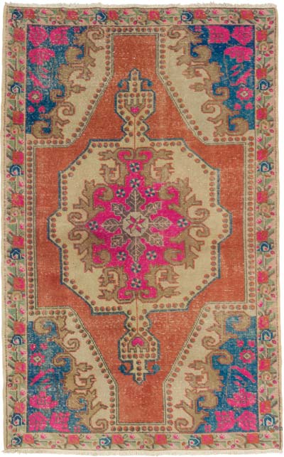 El Dokuma Vintage Hali - 137 cm x 217 cm