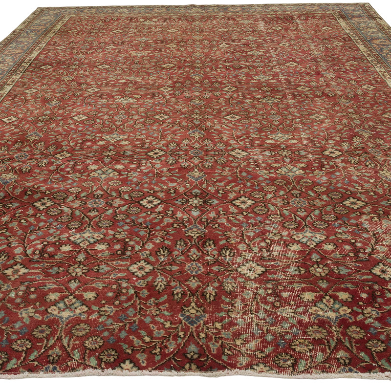 Vintage Turkish Hand-Knotted Rug - 8' 9" x 12' 3" (105" x 147") - K0087847